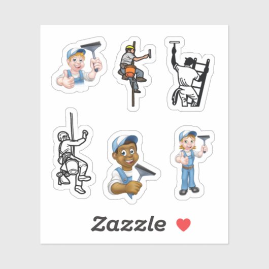 ウィンドウクリーナーステッカー シール (シート)