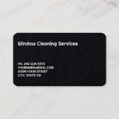 ウィンドウクリーニングのプレミアム 名刺 (裏面)