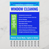 ウィンドウクリーニングのプロモーション チラシ (正面)