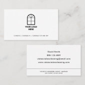 ウィンドウクリーニングカスタムロゴ黒文字 名刺 (正面/裏面)