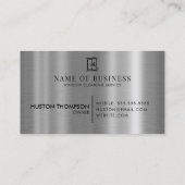 ウィンドウクリーニングサービスプロフェッショナルロゴ 名刺 (裏面)