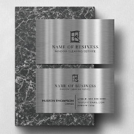 ウィンドウクリーニングサービスプロフェッショナルロゴ 名刺
