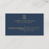 ウィンドウクリーニングサービスプロフェッショナルロゴ 名刺 (裏面)