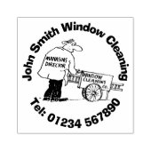 ウィンドウクリーニングサービス ラバースタンプ (インプリント)