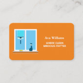 ウィンドウクリーニングサービス 名刺 (正面)