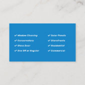 ウィンドウクリーニングサービス 名刺 (裏面)