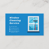 ウィンドウクリーニングサービス 名刺 (正面)
