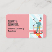 ウィンドウクリーニングサービス 名刺 (正面)