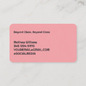 ウィンドウクリーニングサービス 名刺 (裏面)