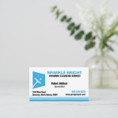 ウィンドウクリーニングサービス 名刺 (スタンド正面)