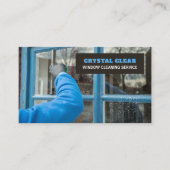 ウィンドウクリーニング、ウィンドウクリーナー、クリーニングサービス 名刺 (正面)