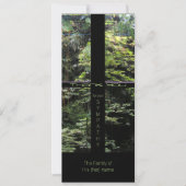 ウィンドウクロスオン自然ガーデン悔やみや弔慰ありがとう私 招待状 (正面)