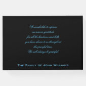 ウィンドウクロスオン自然ガーデン悔やみや弔慰サンキュー ゲストブック (裏面)