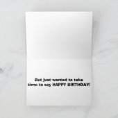 ウィンドウショッピング「秋田」が言うハッピーバースデー カード (内部)