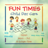 ウィンドウシールカスタマイズ - 児童デイケア ウィンドウサイン (シート3)