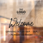 ウィンドウシール　営業中　＆　営業時間のお知らせ ウィンドウサイン (シート2)