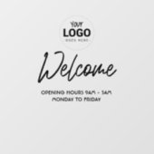 ウィンドウシール　営業中　＆　営業時間のお知らせ ウィンドウサイン (シート)