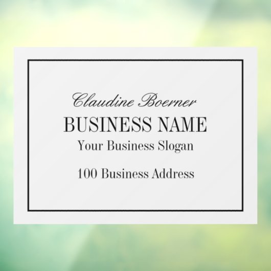 ウィンドウデカールクリングズビジネスホーム ウィンドウサイン (シート3)