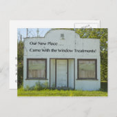 ウィンドウトリートメントおもしろい – 住所の変更 案内ポストカード (正面/裏面)