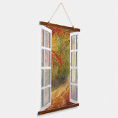 ウィンドウビュー秋 吊り下げ型タペストリー (傾斜あり)