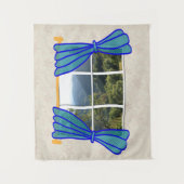 ウィンドウフェイクの作業おもしろい場所なし タペストリー (正面)