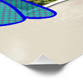 ウィンドウフェイクの作業おもしろい場所なし ポスター (コーナー)