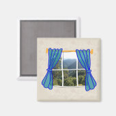 ウィンドウフェイクの作業おもしろい場所なし マグネット (正面/裏面)