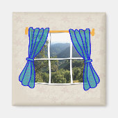 ウィンドウフェイクの作業おもしろい場所なし マグネット (正面)