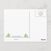 ウィンドウポストカードでの時間移動小さな女の子の場所 ポストカード (裏面)