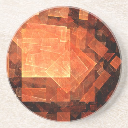 ウィンドウライト抽象芸術アートサンドストーンコースター コースター (正面)