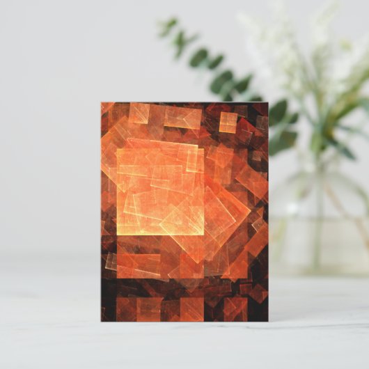 ウィンドウライト抽象芸術アートポストカード ポストカード (スタンド正面)