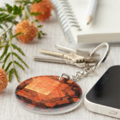 ウィンドウライト抽象芸術アート キーホルダー (正面右)