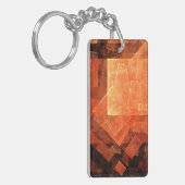 ウィンドウライト抽象芸術アート キーホルダー (正面左)