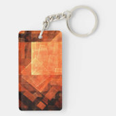 ウィンドウライト抽象芸術アート キーホルダー (裏面)