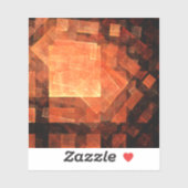 ウィンドウライト抽象芸術アート シール (シート)