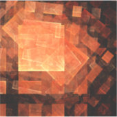 ウィンドウライト抽象芸術アート シール (正面)