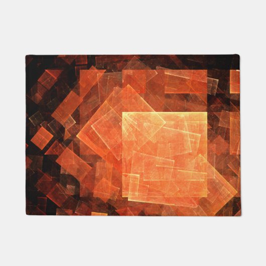 ウィンドウライト抽象芸術アート ドアマット (正面)