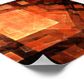 ウィンドウライト抽象芸術アート ポスター (角)