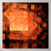 ウィンドウライト抽象芸術アート ポスター (正面)