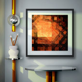 ウィンドウライト抽象芸術アート ポスター