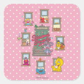 ウィンドウヴィンテージアート スクエアシール (正面)