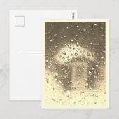 ウィンドウ上の凍結雨ヴィンテージ ポストカード (正面/裏面)