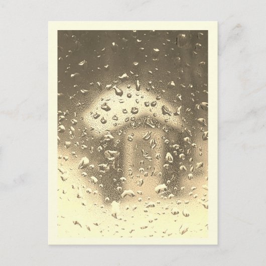 ウィンドウ上の凍結雨ヴィンテージ ポストカード (正面)