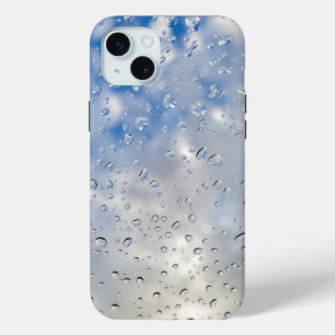 ウィンドウ上の雨滴 iPhone 15 MINIケース