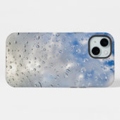ウィンドウ上の雨滴 iPhoneケース (裏面横)