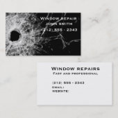 ウィンドウ修理業者カード 名刺 (正面/裏面)