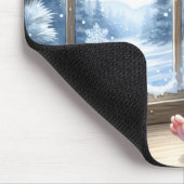 ウィンドウ内のクリスマスマウス マウスパッド (コーナー)