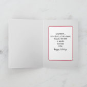 ウィンドウ内のクリスマスラテ シーズンカード (内部)