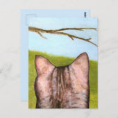 ウィンドウ内のネコ ポストカード (正面/裏面)