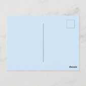 ウィンドウ内のネコ ポストカード (裏面)